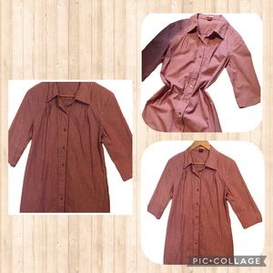 Like new button down pinstripe shirt dress cute